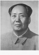毛主席老照片，第三標準照，手工高精度彩色精修