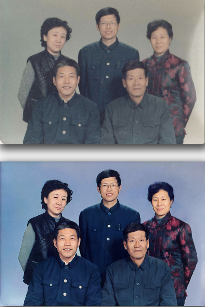 老照片修復翻新：全家福老照片帶給我們家的感動
